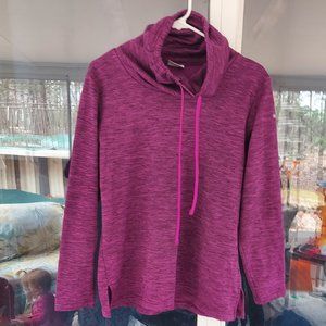 Size Medium purple columbia pullover cowl neck sweatshirt